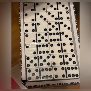3 sets of Classic Domino Set in Black and White